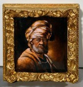 SIGNED LIMOGES PLAQUELimoges e