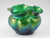 SIGNED LOETZ MELON RIBBED VASE
