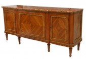 SIGNED LOUIS XVI STYLE MARBLE-
