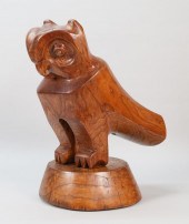 SIGNED M. PEREIRA CARVED WOOD