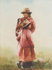 SIGNED MAGUAN WATERCOLOR PAINT