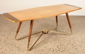 SIGNED MAHOGANY COFFEE TABLE C