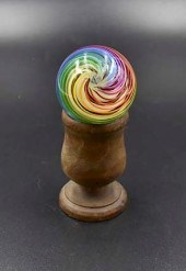 SIGNED MARK MATTHEWS ART GLASS