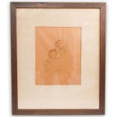 SIGNED MAX WEBER WATERCOLOR &