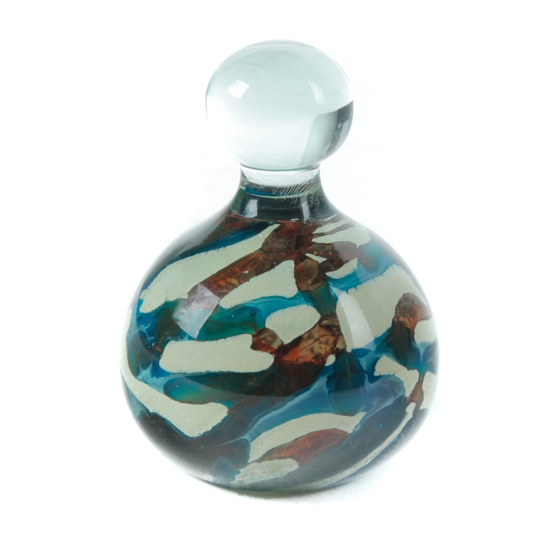 SIGNED MDINA MAGNUM PAPERWEIGHT.
