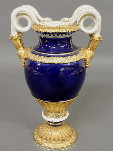 Signed Meissen porcelain cobalt