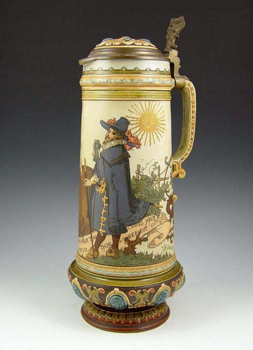 SIGNED METTLACH STEIN 2065 1.5
