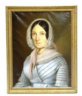 Signed mid-19th C. oil on canv