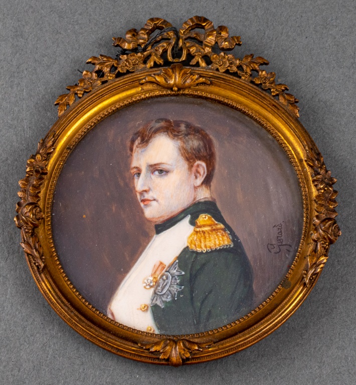 SIGNED MINIATURE PORTRAIT OF