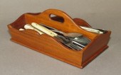 SIGNED MINIATURE WALNUT UTENSI