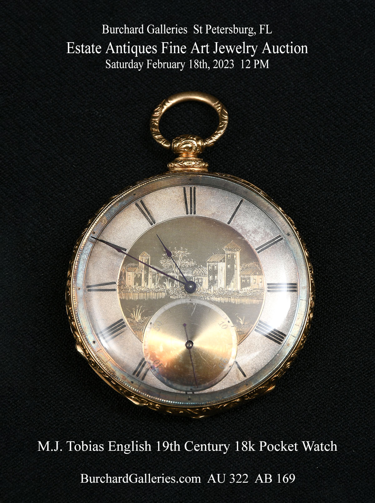SIGNED M.J. TOBIAS ENGLISH 19TH-C