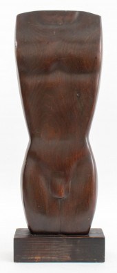 SIGNED MODERNIST SCULPTURE OF