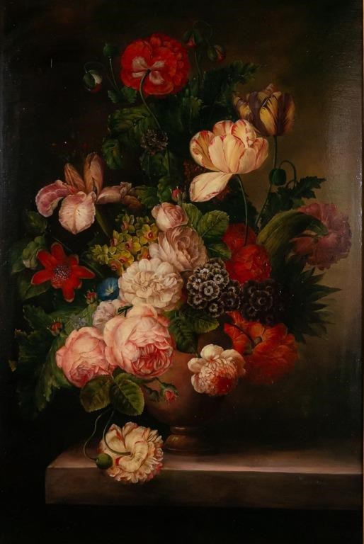 SIGNED MORRISON OIL ON CANVAS STILL