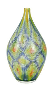 SIGNED MOSSMAN 1990 ART GLASS