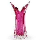 SIGNED MURANO ART GLASS VASEDE