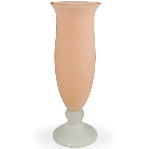 SIGNED MURANO SCAVO GLASS