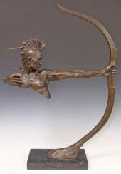 SIGNED NICK BRONZE SCULPTURE O