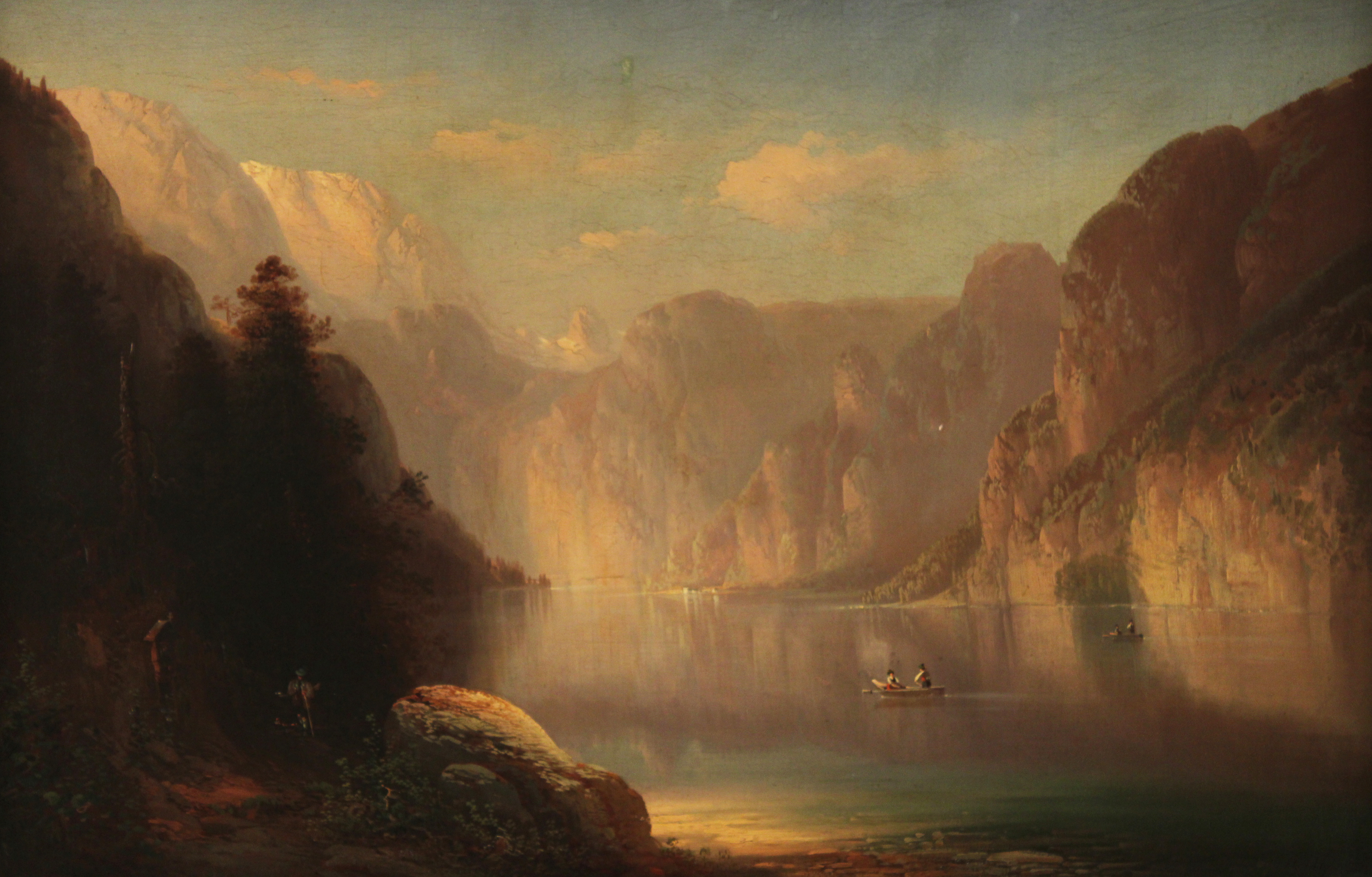 SIGNED O/C EUROPEAN ALPINE SCENE