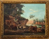 SIGNED OIL ON CANVAS OF RIVERS
