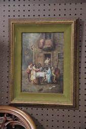SIGNED PAINTING ON PORCELAIN: