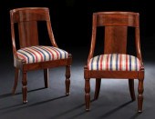 Signed Pair of Empire Mahogany