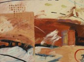 SIGNED PARKS FRAMED ABSTRACT P