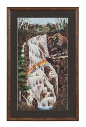 SIGNED PAT WILES, "WATERFALL W