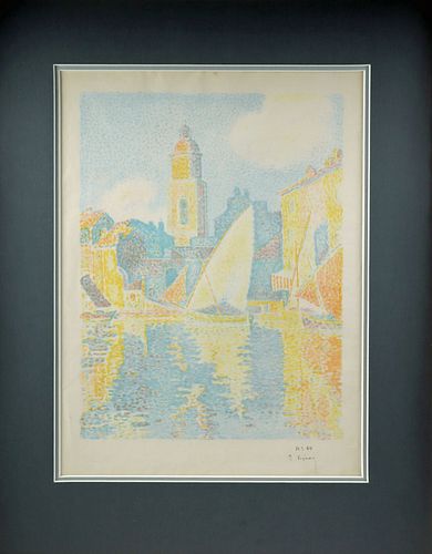 SIGNED PAUL SIGNAC LITHOGRAPH
