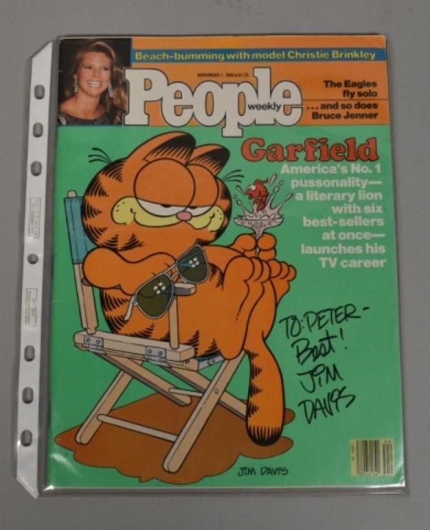 SIGNED PEOPLE MAGAZINE GARFIELD JIM