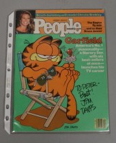 SIGNED PEOPLE MAGAZINE GARFIEL