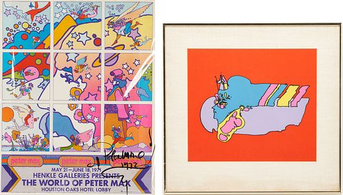 SIGNED PETER MAX SERIGRAPH,