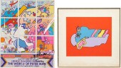 SIGNED PETER MAX SERIGRAPH, RE