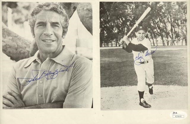 SIGNED PHIL RIZZUTO, YOGI BERRA