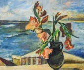 SIGNED PORGES OIL ON CANVAS ST