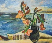 SIGNED PORGES OIL ON CANVAS ST