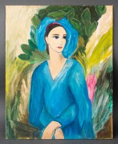 SIGNED POST IMPRESSIONIST PORT