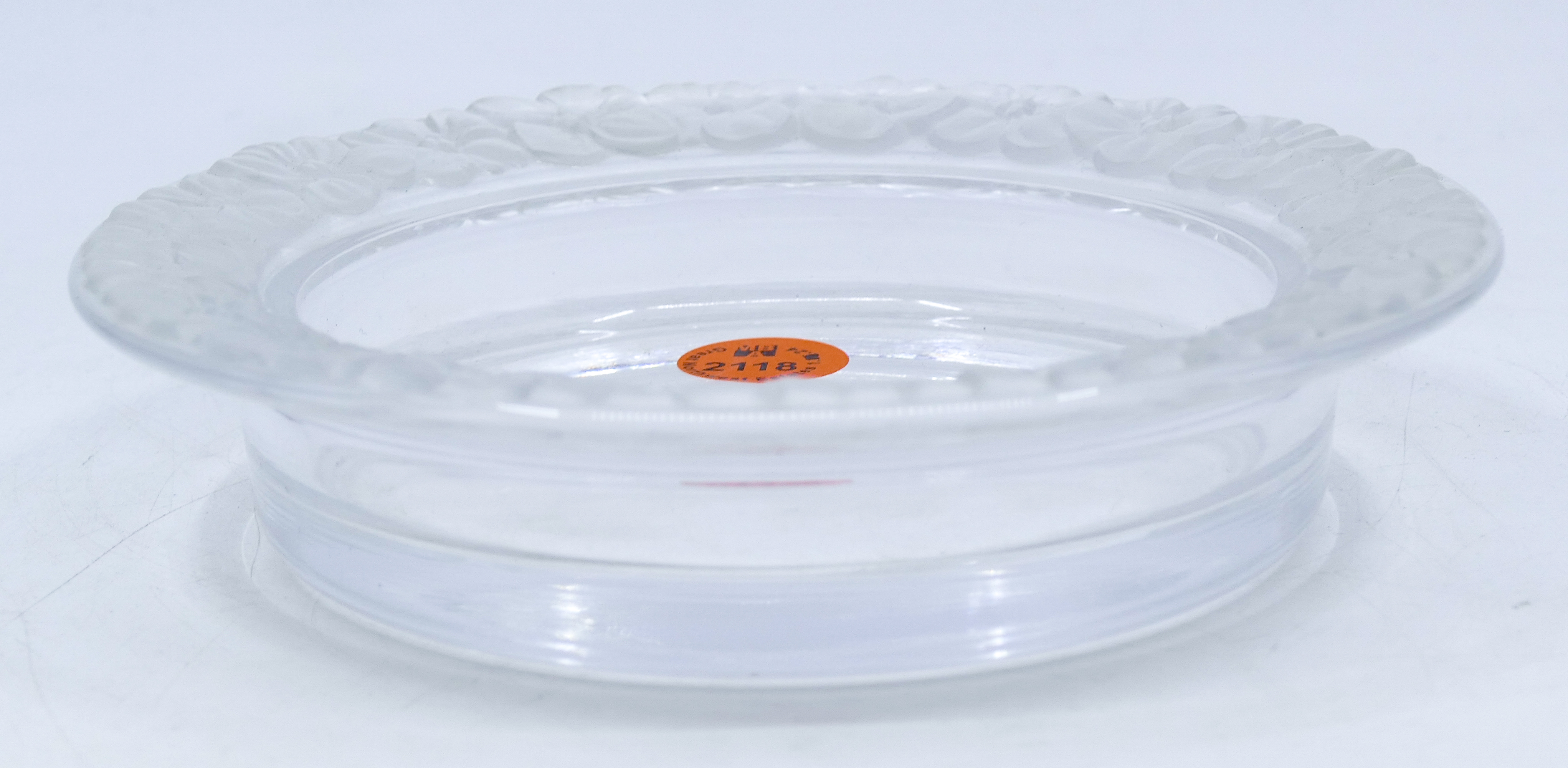 Signed R. Lalique Crystal Low
