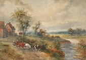 SIGNED R. MALCOLM WATERCOLOR P