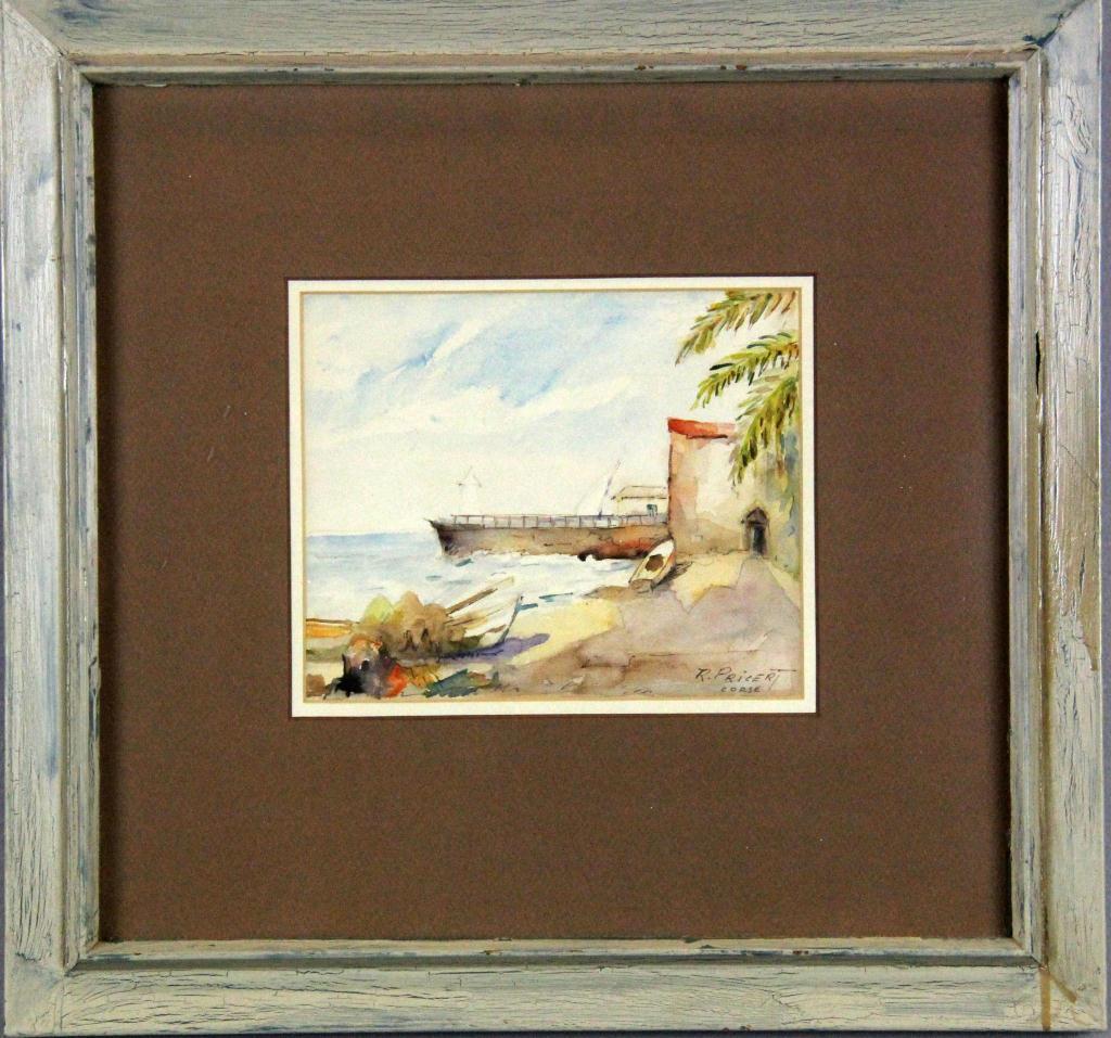 Signed R. Pricert Watercolor of