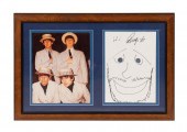 SIGNED RINGO STARR SKETCH & BE