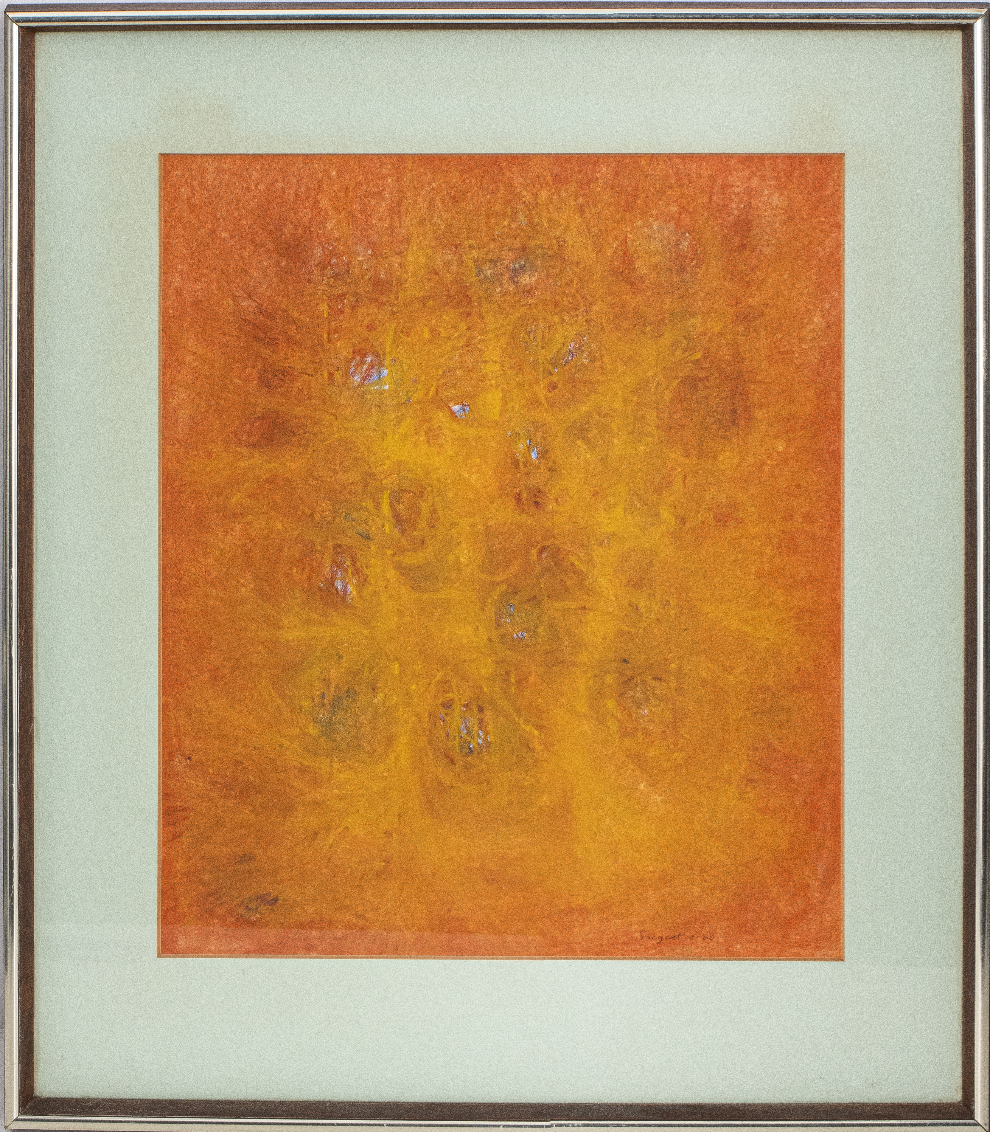 SIGNED SARGENT "ORANGE ABSTRACT"