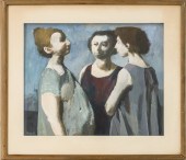SIGNED SERGE "THREE FIGURES" O