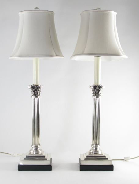 Signed Silver Corinthian Column