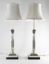 Signed Silver Corinthian Colum