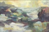 SIGNED STEIMLE ABSTRACT SEASCA