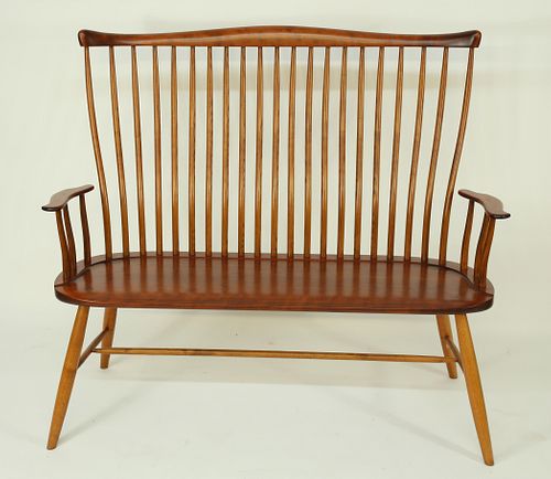 SIGNED STEPHEN SWIFT CHERRY SETTEE,