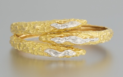Signed Sterle Modernist 18k