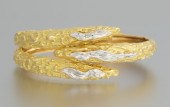 Signed Sterle Modernist 18k Ba