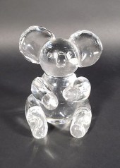 SIGNED STEUBEN CLEAR CRYSTAL F
