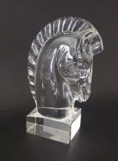 SIGNED STEUBEN CLEAR CRYSTAL H